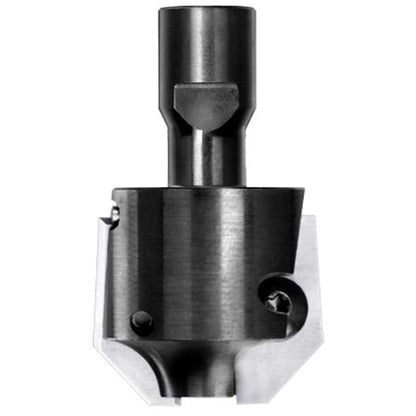 UNITEC houder met fasekeermessen 45° zonder lager, L3=10 mm, Binnendraad M12, HW