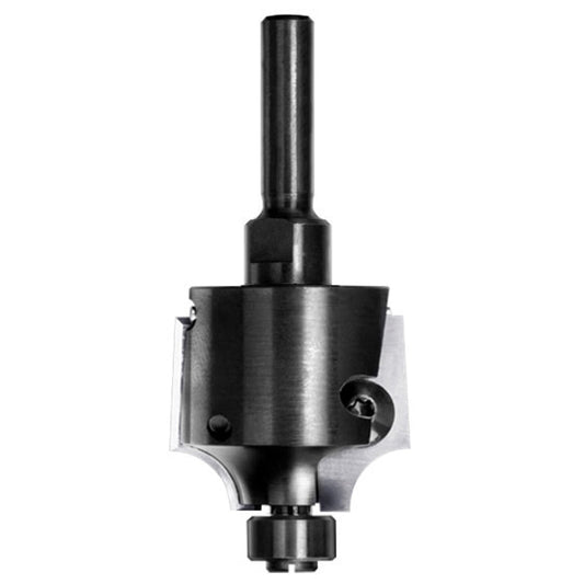 UNITEC houder met kwartrondkeermessen R=10,0 mm met lager, D=36 mm, S=8 mm, HW