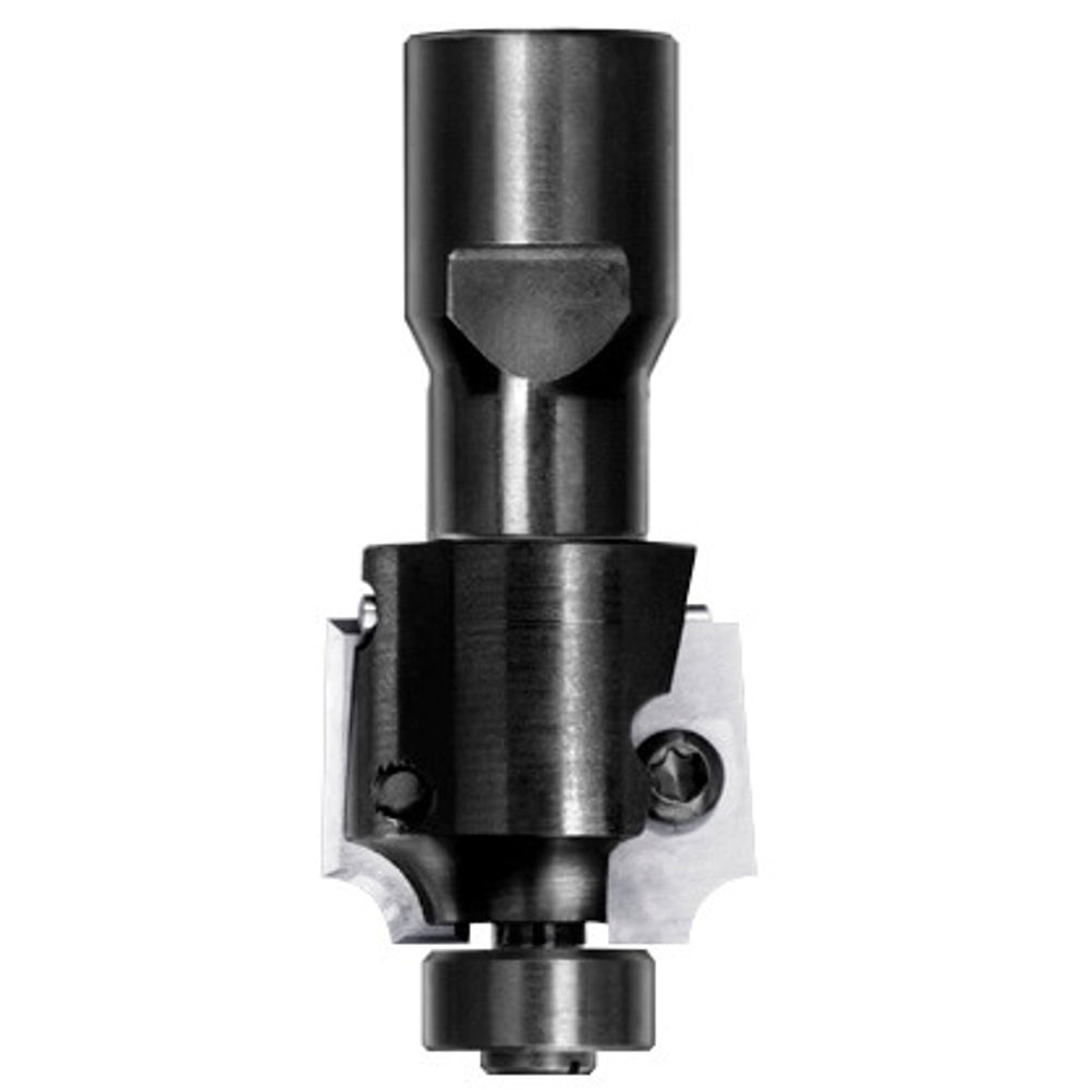 UNITEC houder met kwartrondkeermessen R=5,0 mm met lager, D=26 mm, Binnendraad M10, HW