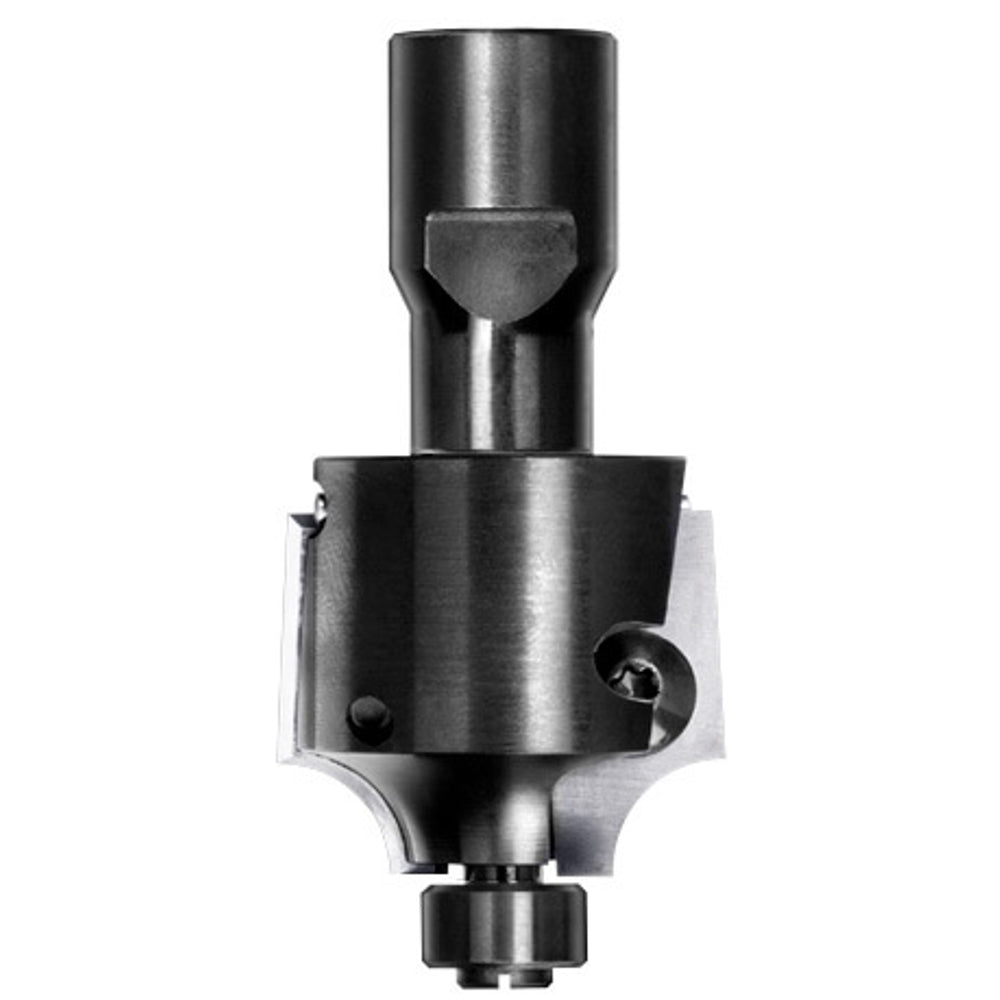 UNITEC houder met kwartrondkeermessen R=8,0 mm met lager, D=32 mm, Binnendraad M10, HW