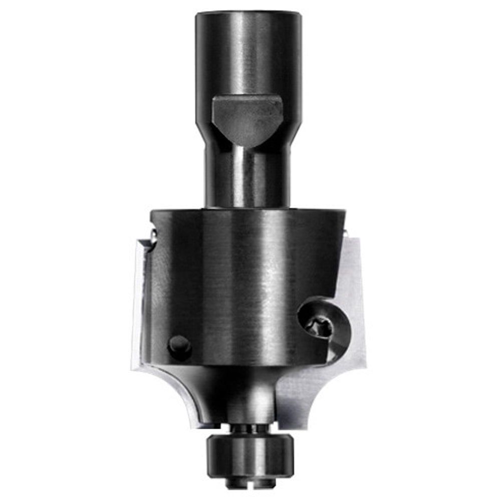 UNITEC houder met kwartrondkeermessen R=10,0 mm met lager, D=36 mm, Binnendraad M12, HW