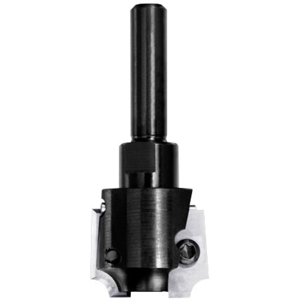 UNITEC houder met kwartrondkeermessen R=2,0 mm zonder lager, D=26 mm, S=6 mm, HW