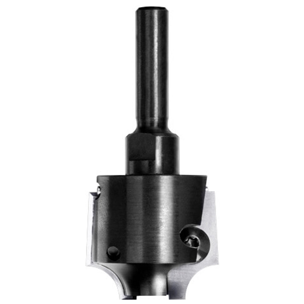 UNITEC houder met kwartrondkeermessen R=8,0 mm zonder lager, D=32 mm, S=8 mm, HW