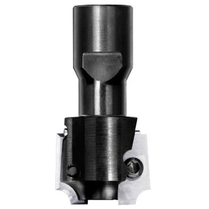UNITEC houder met kwartrondkeermessen R=2,0 mm zonder lager, D=26 mm, Binnendraad M10, HW