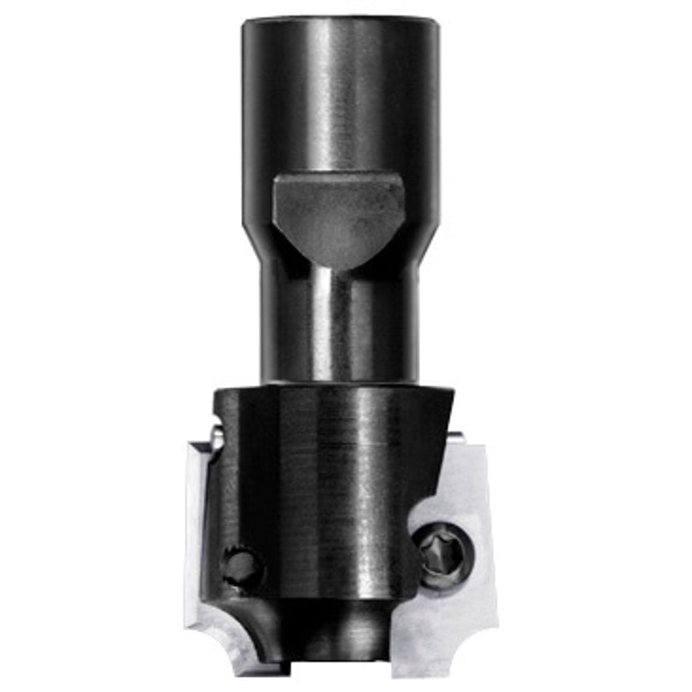 UNITEC houder met kwartrondkeermessen R=5,0 mm zonder lager, D=26 mm, Binnendraad M10, HW