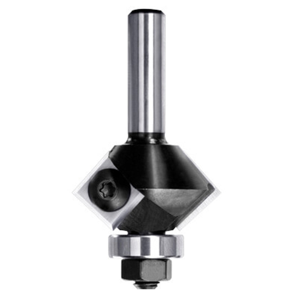 Keermesfasefrees 45° met lager, L2=8.5 mm, S=6 mm, HW