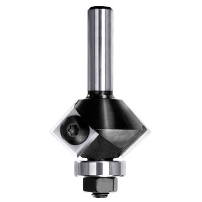 Keermesfasefrees 45° met lager, L2=8.5 mm, S=6 mm, HW