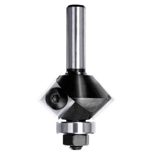 Keermesfasefrees 45° met lager, L2=8.5 mm, S=6 mm, HW