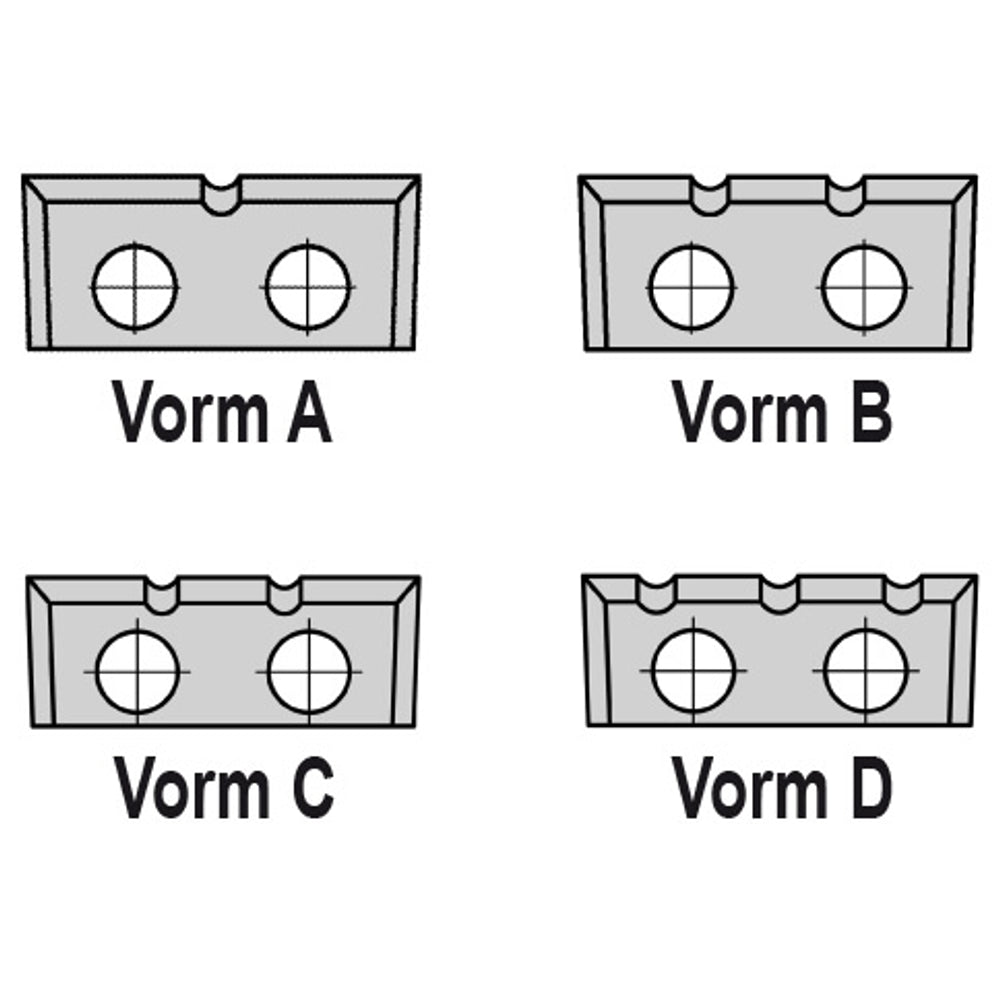 Keermes Slotkastfrees Ø=16 x 105 mm, TL=210 mm, S=25 mm, HW, Z=2