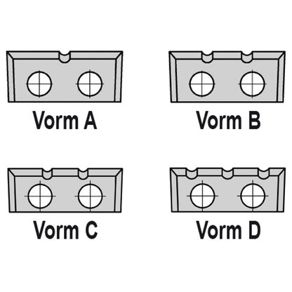 Keermes Slotkastfrees Ø=18 x 105 mm, TL=170 mm, S=20 mm, HW, Z=2