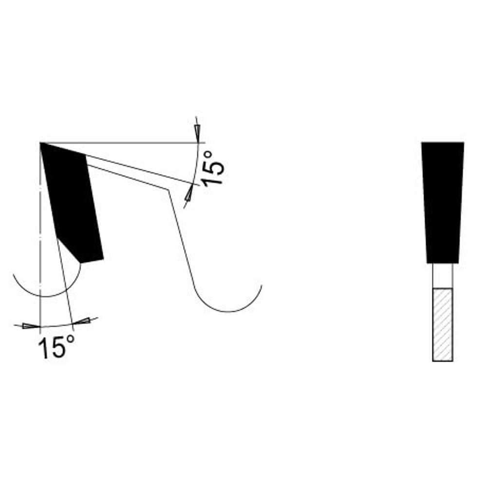 Groefzaag Ø 150 mm, asgat 30 mm, B=8,00 mm, Z=18 Vlaktand, HW