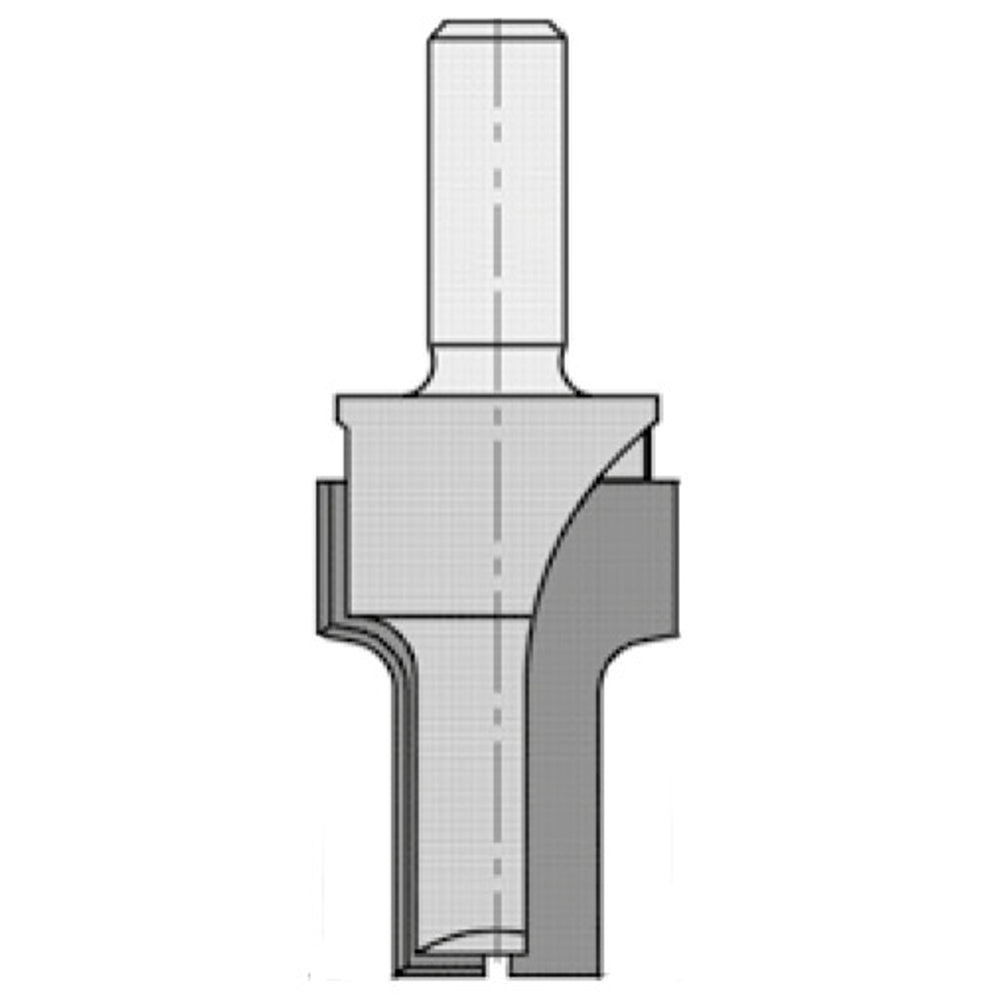 Kwartrondprofielfrees R=3,0 mm, L2=29 mm, D=21 mm, S=8 mm, HW