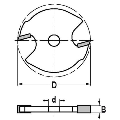 Groefzaagje B=3,0 mm D=40 mm