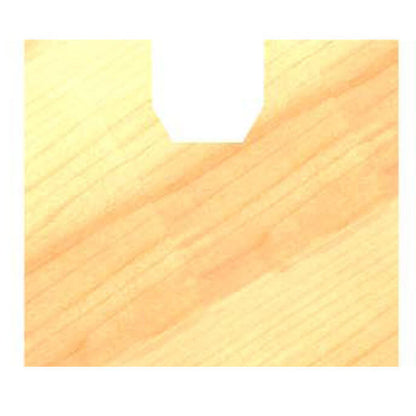 Kanten- / Fasefrees 45°, L3=4 mm, TL=40 mm, S=8 mm, HW