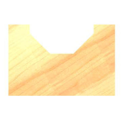 Fasefrees 45° zonder lager, L3=7 mm, TL=40 mm, S=6 mm, HW