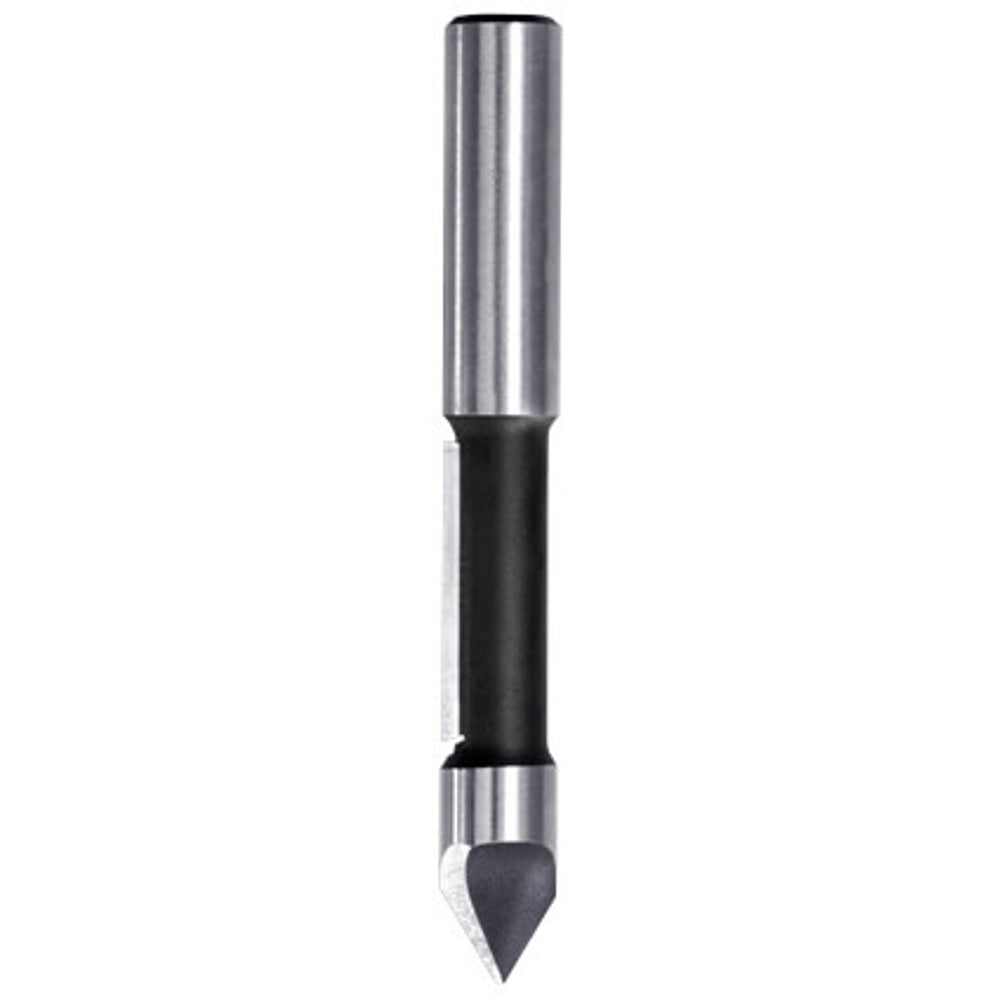 Kopieerfrees met HW-inboorpunt Ø 8 x 20 mm, TL=63 mm, S=8 mm, HW