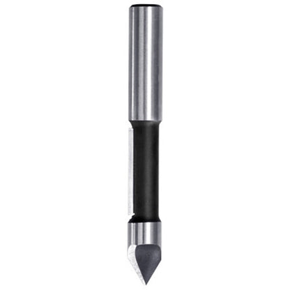 Kopieerfrees met HW-inboorpunt Ø 8 x 20 mm, TL=63 mm, S=8 mm, HW