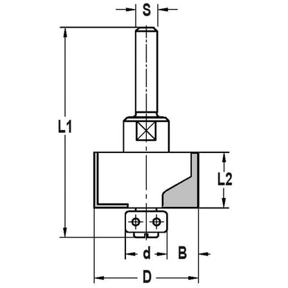 Sponningfrees D=24 B=7,0 lager 10mm