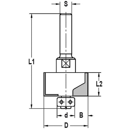 Sponningfrees D=24 B=7,0 lager 10mm