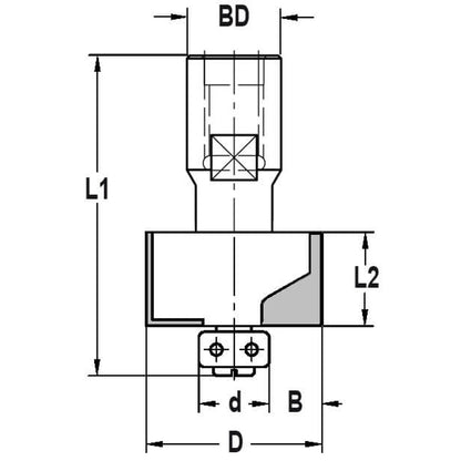 Sponningfrees D=31 B=6,5 lager 18mm