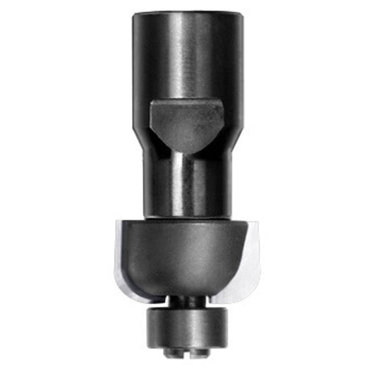 Halfholprofielfrees R=5,0 mm met lager, D=22 mm, Binnendraad M12, HW