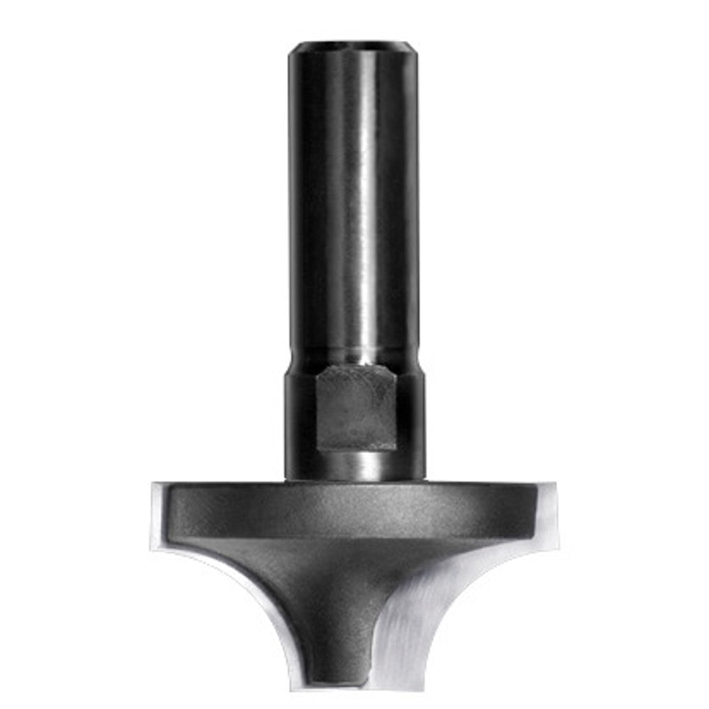 Kwartrondprofielfrees R=12,7 mm onderkant ingelegd HW, D=37,4 mm, S=10 mm, HW