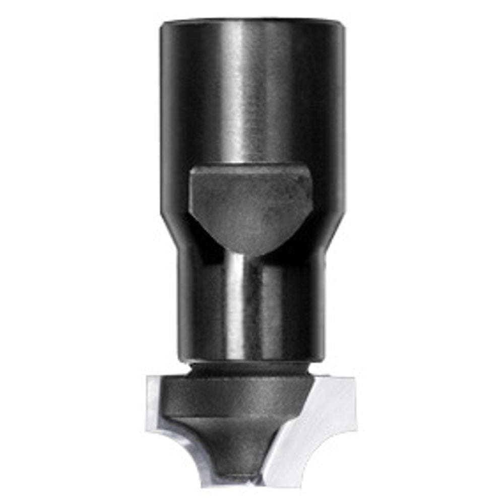 Kwartrondprofielfrees R=5,0 mm onderkant ingelegd HW, D=19 mm, Binnendraad M12, HW