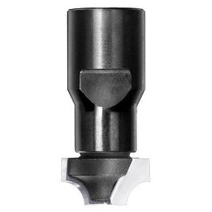 Kwartrondprofielfrees R=5,0 mm onderkant ingelegd HW, D=19 mm, Binnendraad M12, HW