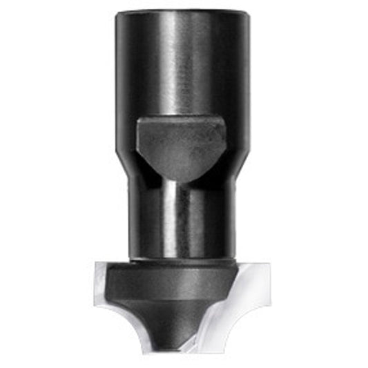 Kwartrondprofielfrees R=6,0 mm onderkant ingelegd HW, D=22 mm, Binnendraad M12, HW