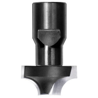 Kwartrondprofielfrees R=8,0 mm onderkant ingelegd HW, D=27 mm, Binnendraad M10, HW