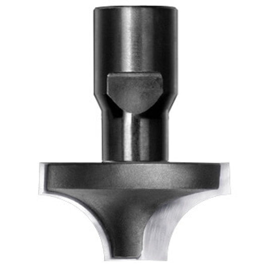 Kwartrondprofielfrees R=12,7 mm onderkant ingelegd HW, D=37,4 mm, Binnendraad M12, HW