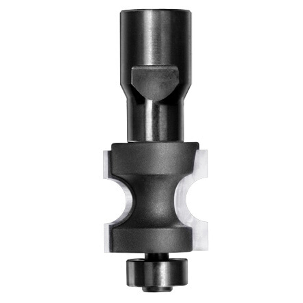 Halfrondprofielfrees R=5,0 mm met lager, D=24 mm, Binnendraad M12, HW