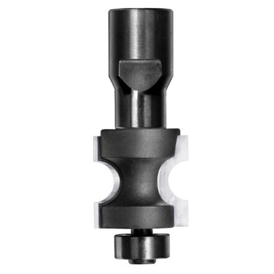 Halfrondprofielfrees R=5,0 mm met lager, D=24 mm, Binnendraad M12, HW