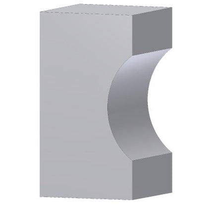 Kogelprofielfrees R=8,0 mm met lager, TL=55 mm, S=8 mm, HW