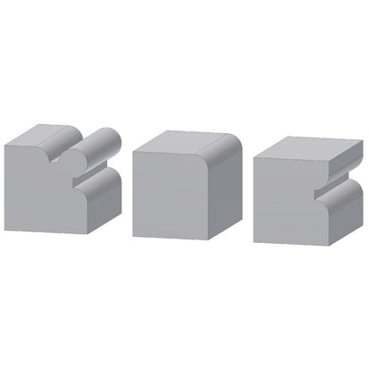 Spitskantenfrees R=4,8 mm met dubbel lager, D=25,4 mm, S=6 mm, HW