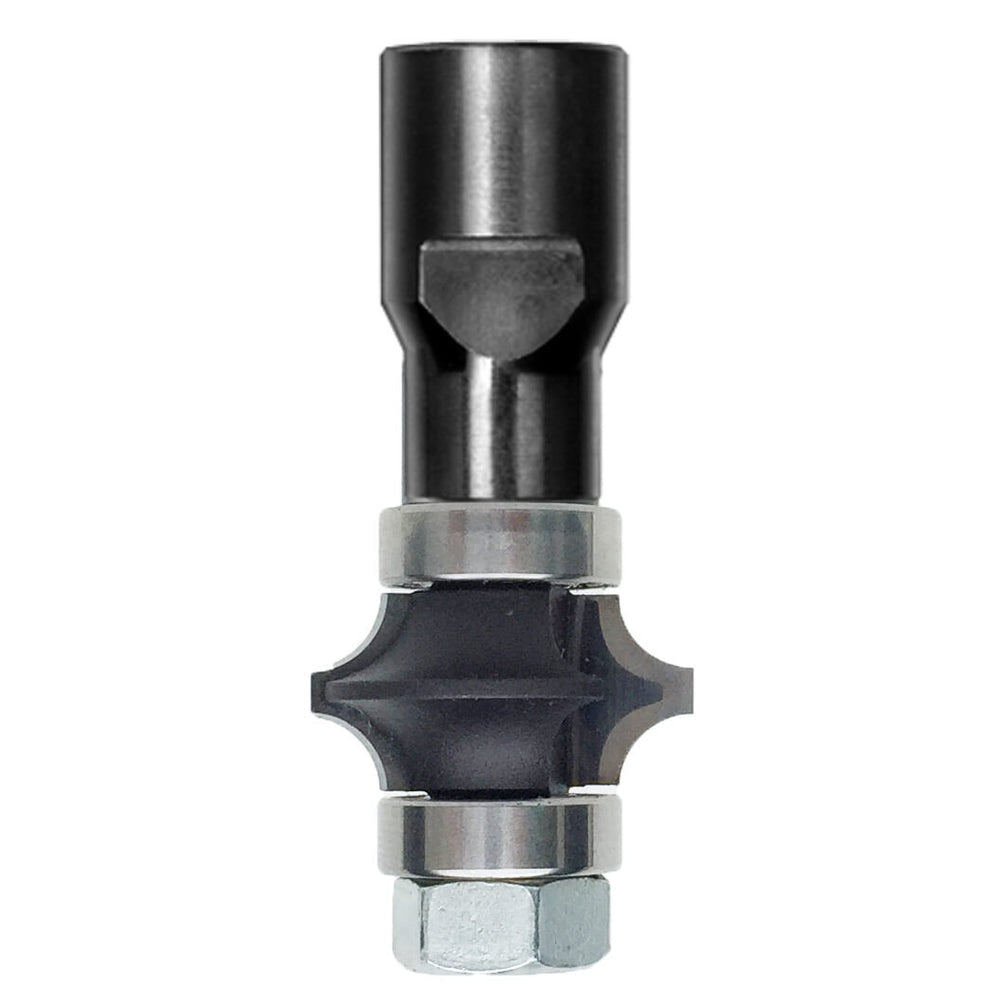 Spitskantenfrees R=4,8 mm met dubbel lager, D=25,4 mm, Binnendraad M12, HW
