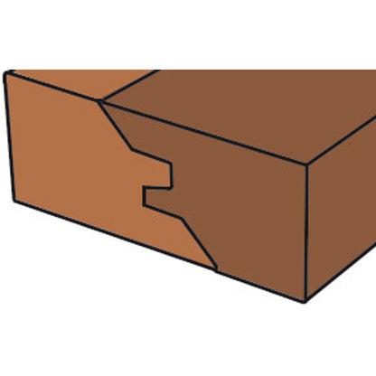Verstekfrees 45°, D=45 mm, L2=20 mm, S=8 mm, HW