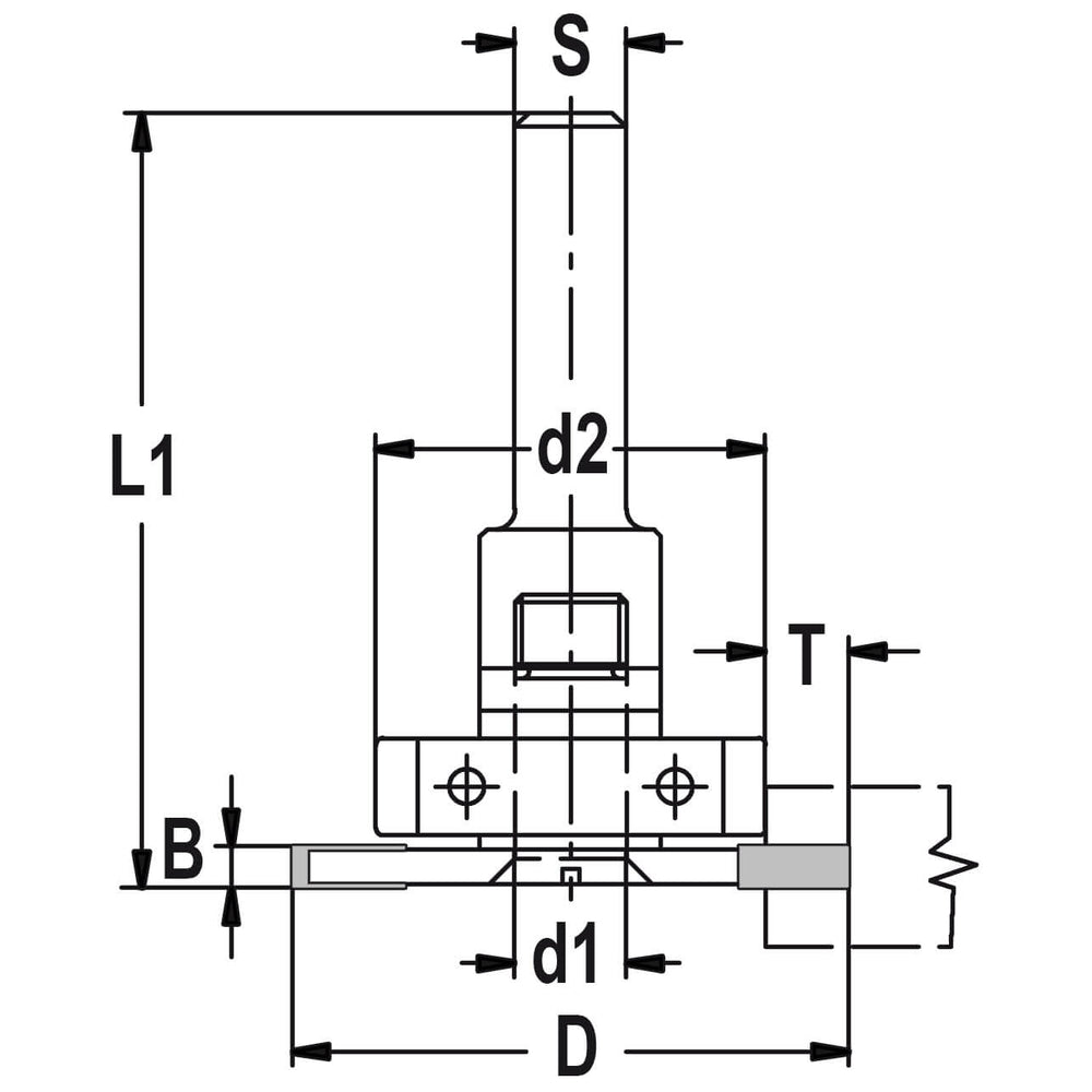Kaderprofiel freesset D=40 B=2,0 T=8,0mm