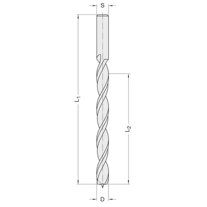 Spiraalboor 9 x 75 mm TL=120