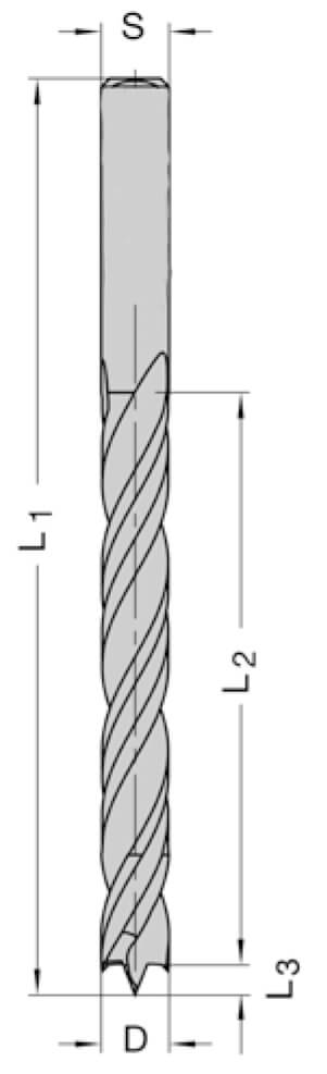 Spiraalboor 8 x 70 mm TL=113 mm