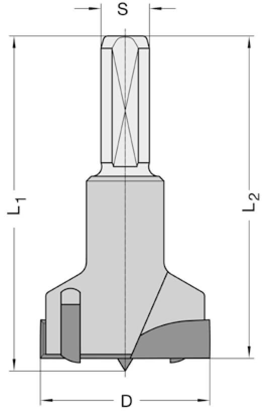 Isodur Cilinderkopboor 25 mm L=70