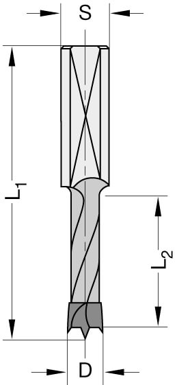 Drevelboor 8,1 mm SL=35 TL=70 links