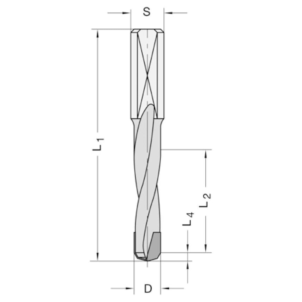 DIAMANT DREVELBOOR 8 MM SL=35 LINKS