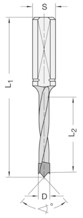 Isodur drevelboor 5 x 35 mm TL=70