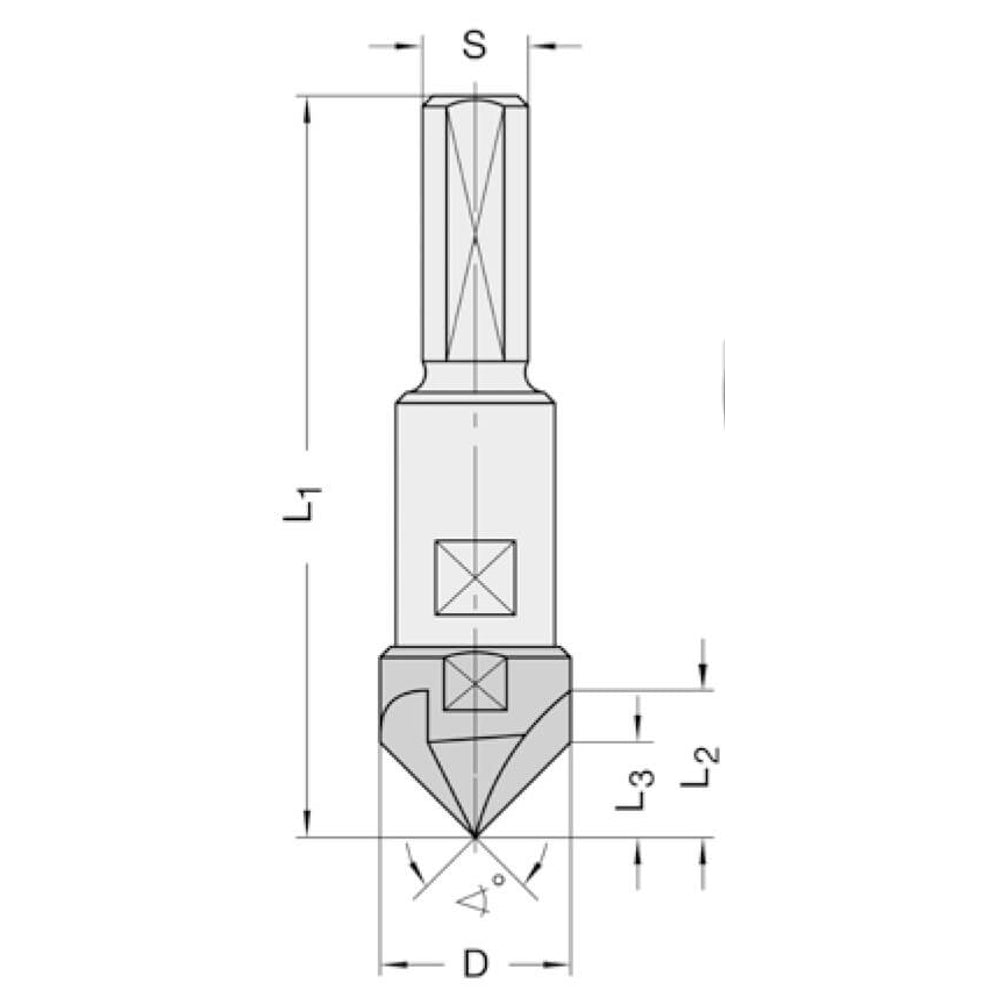 VHW Verzinker 90 Grad 18x55,5 mm Z=3