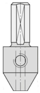 Boor opname 3,5 mm met cyl. schacht