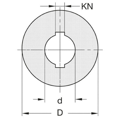 Tussenring 50x3,0x20mm