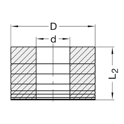 Ringenset d=20mm voor L=40mm