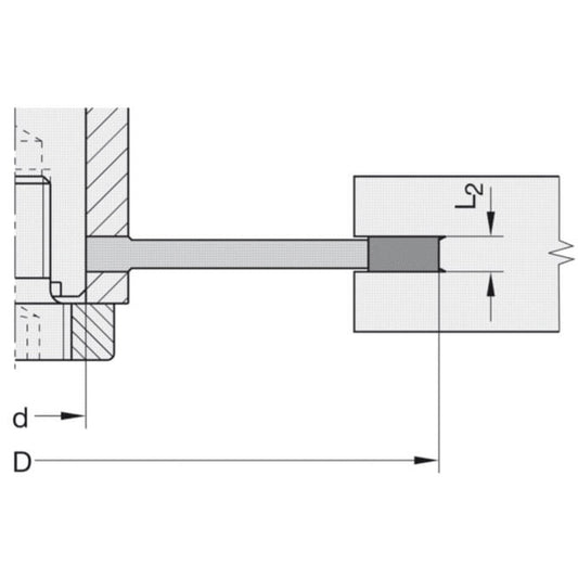 Keermes Groefzaag Ø 125 x 20 mm, L2=10 mm, Z=4/V=4, HW