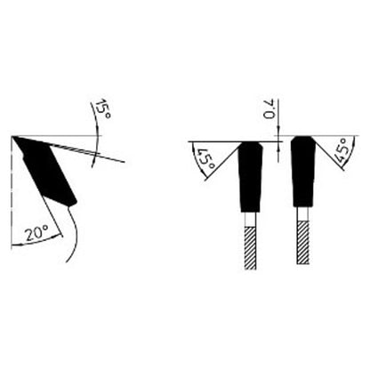 Zaagblad t.b.v. thermoplast Ø 500 mm, asgat 30 mm, B=4,2 mm, Z=32 TT, HW